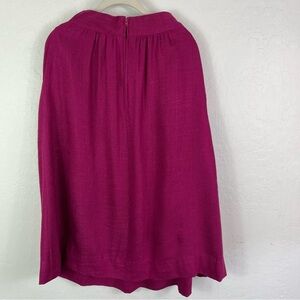 Vintage Clyde Linen Plum Midi Skirt